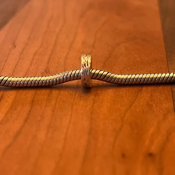 PANDORA Retired Rough Spacer Charm - Picture 1 of 2